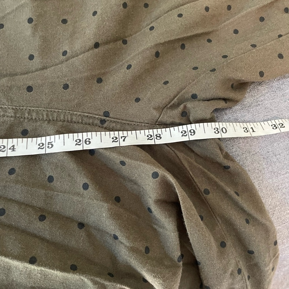 Madewell Olive Polka Dot Coastal Jumpsuit XS - Picture 9 of 11
